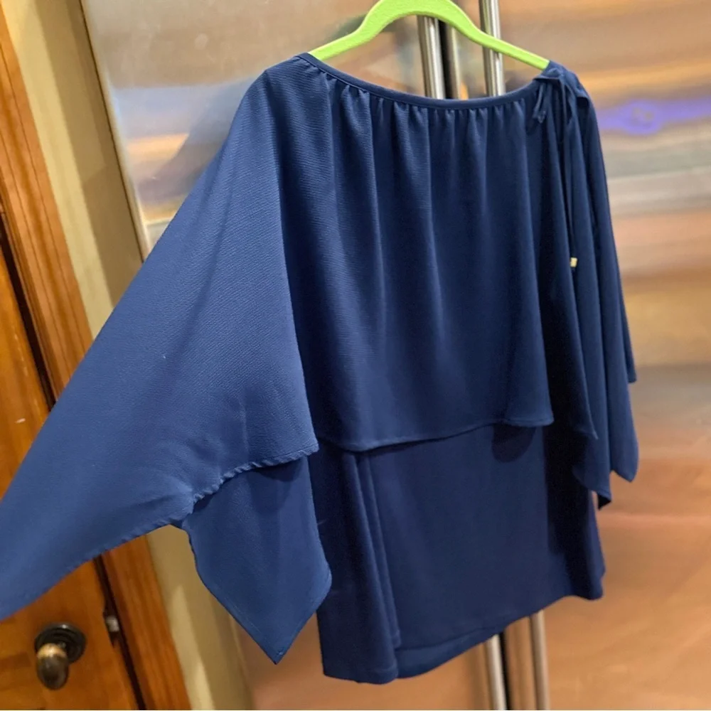 Michael‎ Kors Navy Blouse